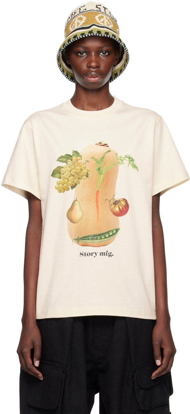 Beige Grateful T-Shirt