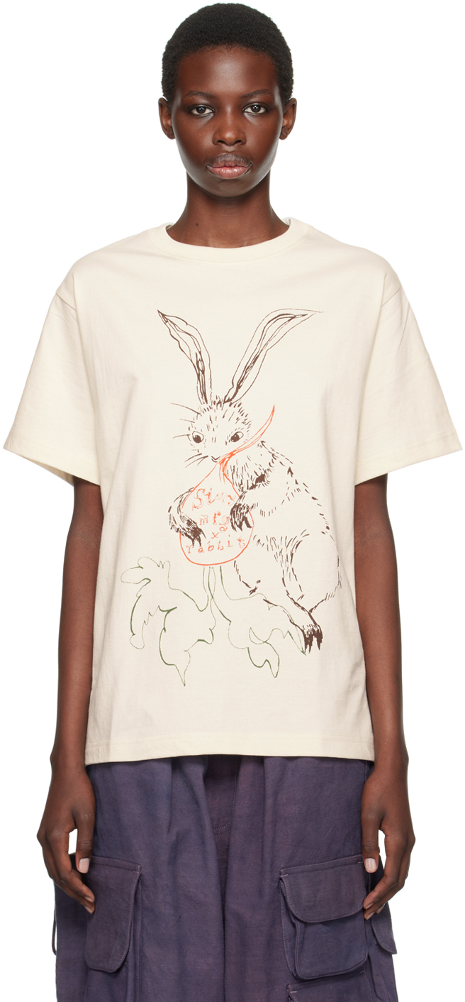 Beige Rabbit Edition Grateful T-Shirt