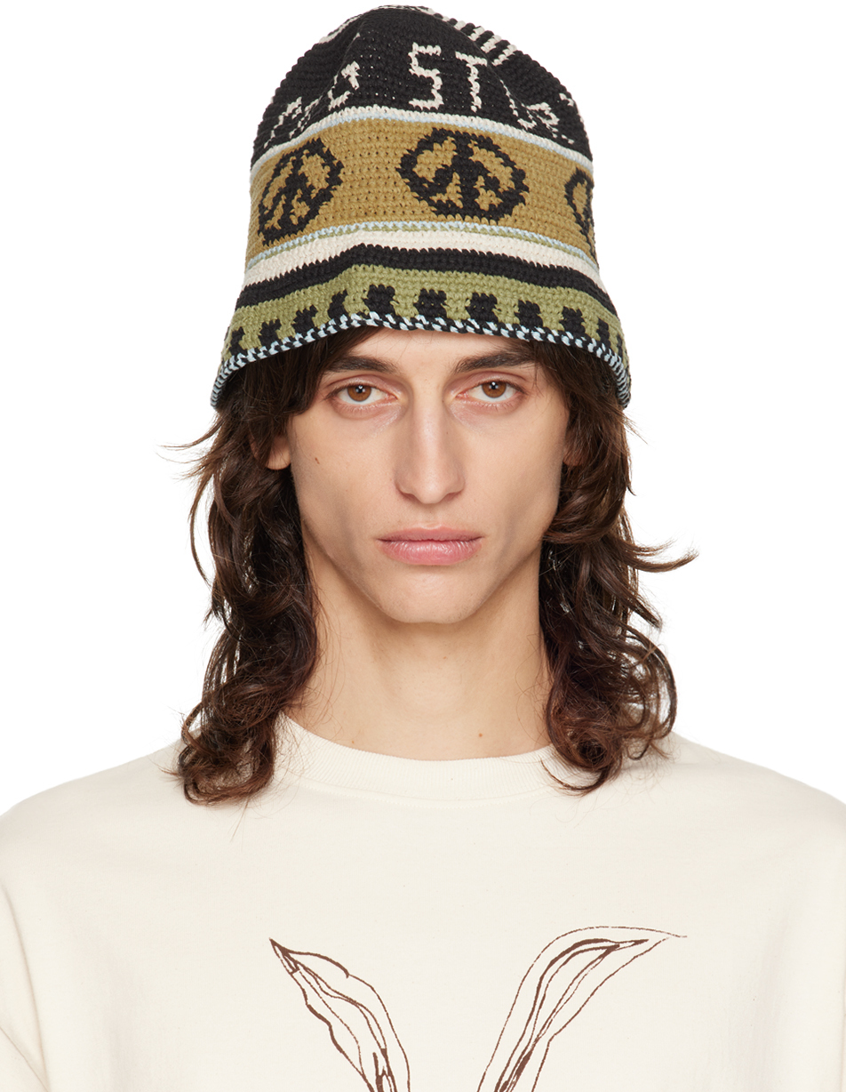 SSENSE Exclusive Black & Beige Brew Hat