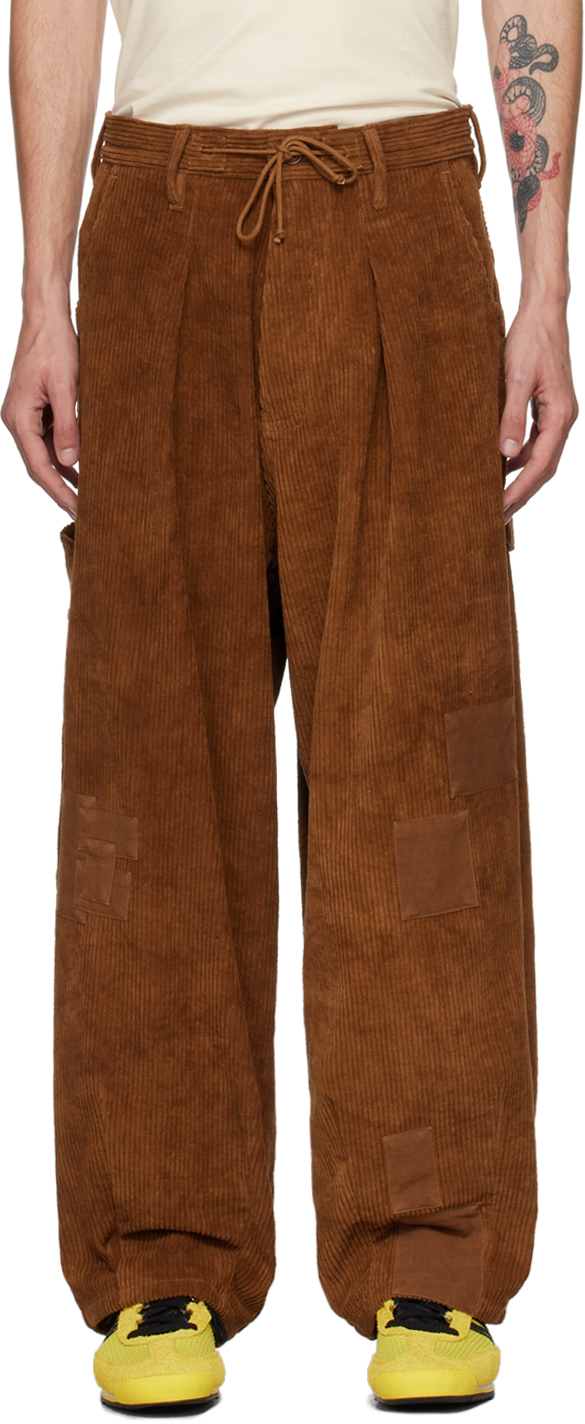 STORY MFG. BROWN LUSH CARPENTER TROUSERS 