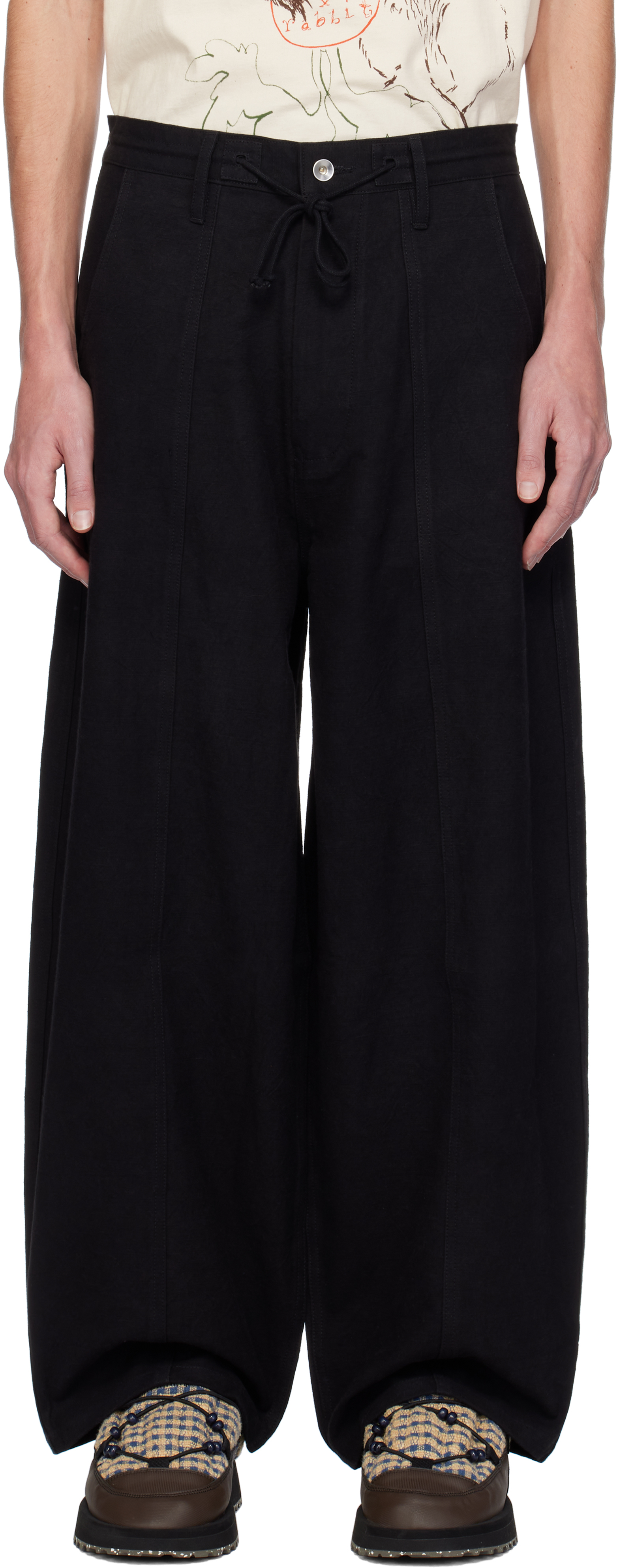 Black Document Trousers