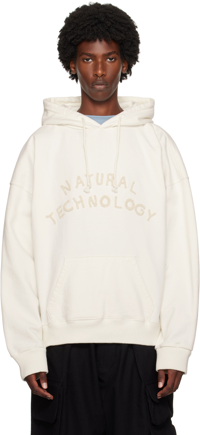 White Geo Hoodie