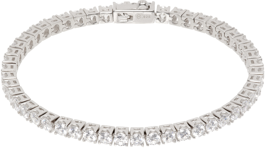 HATTON LABS SILVER CLASSIC TENNIS BRACELET 