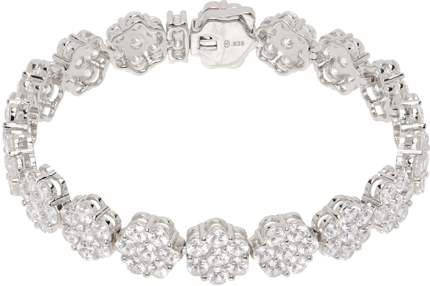 Silver Daisy Tennis Bracelet