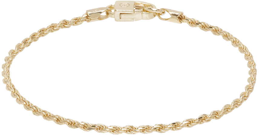 Shop Hatton Labs Gold Rope Bracelet In 18k Gold