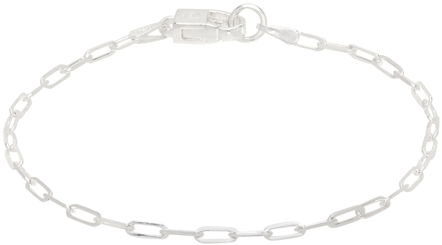 Silver Paper Clip Bracelet