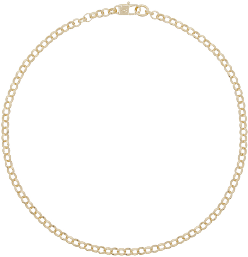 Gold Classic Diamond Cut Belcher Chain Necklace