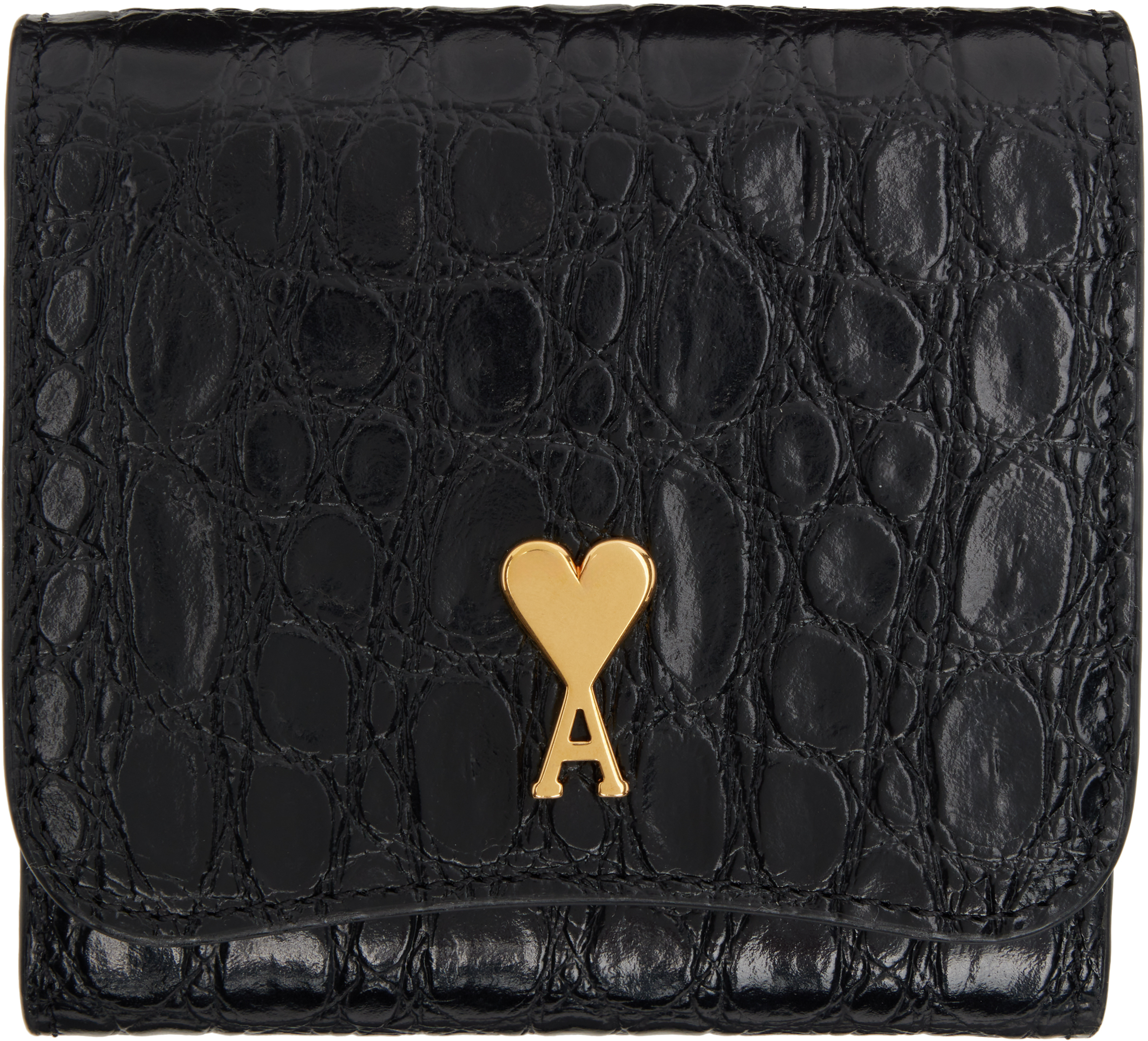 Black Paris Paris Compact Wallet