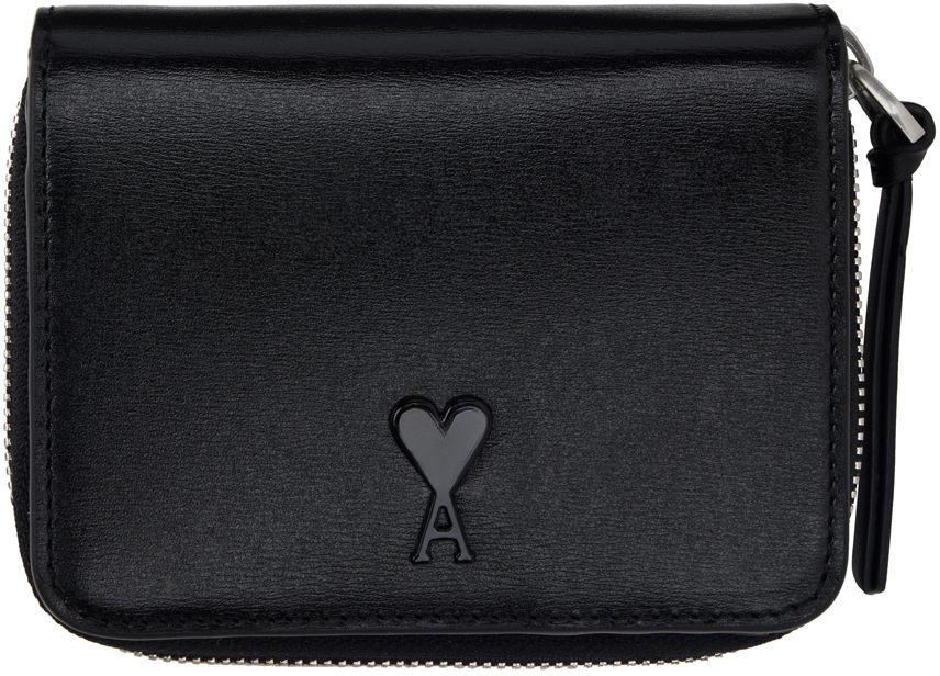 Black Ami de Caur Compact Wallet