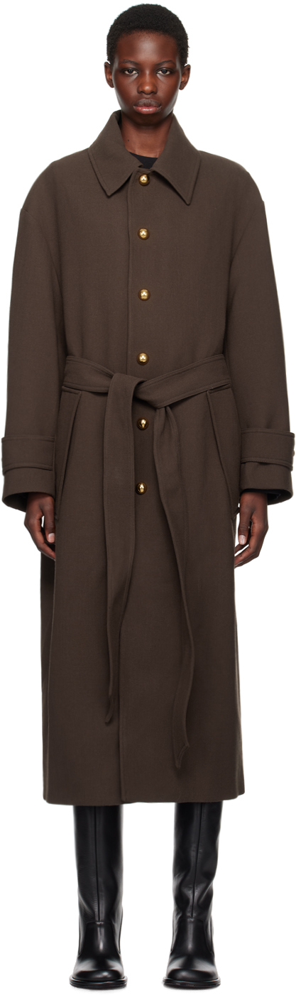 Brown Belted Coat