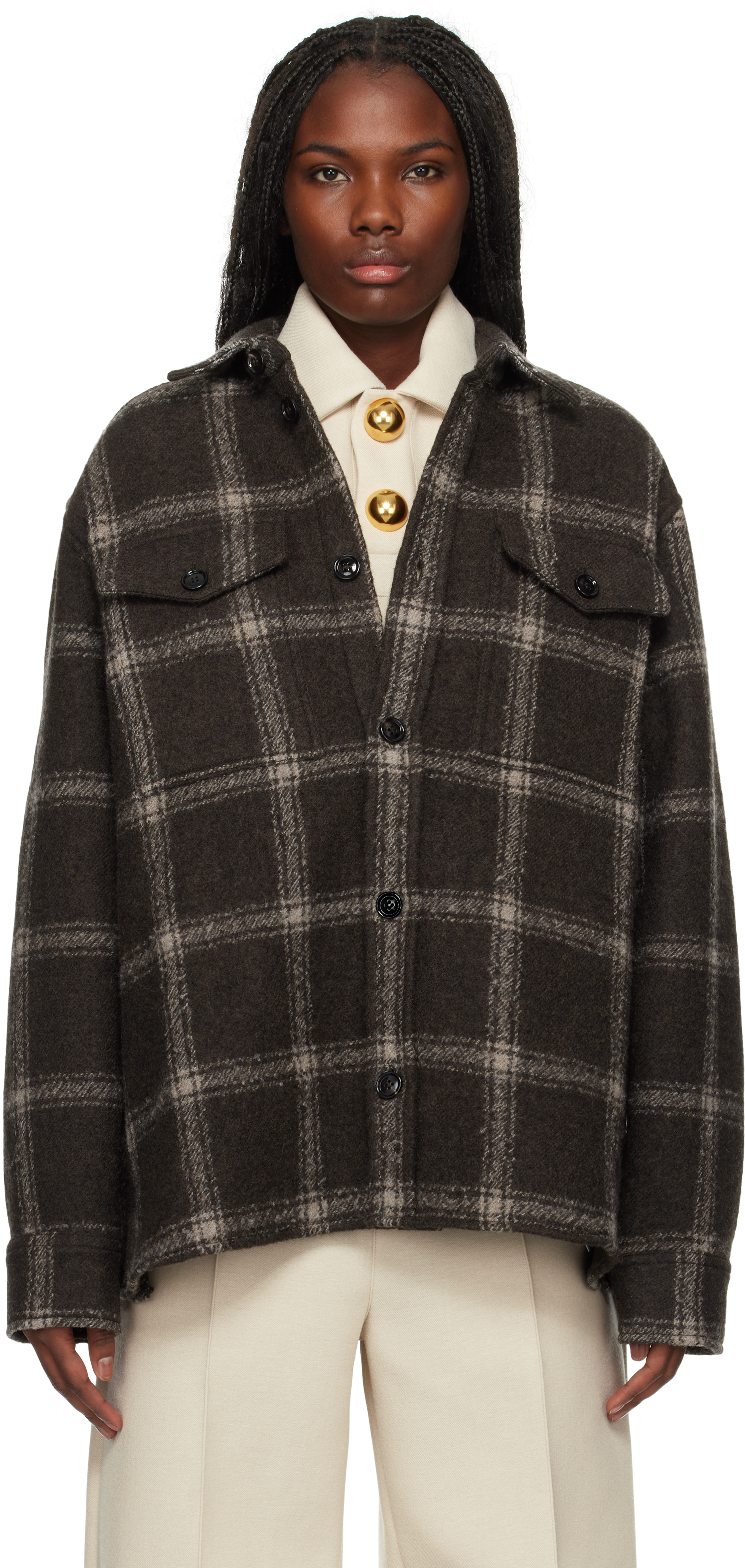 【関税込み】AMI PARIS OVERSHIRT WITH CHEST POCKET AMI Paris Overshirt With Chest Pocket | REVERSIBLE