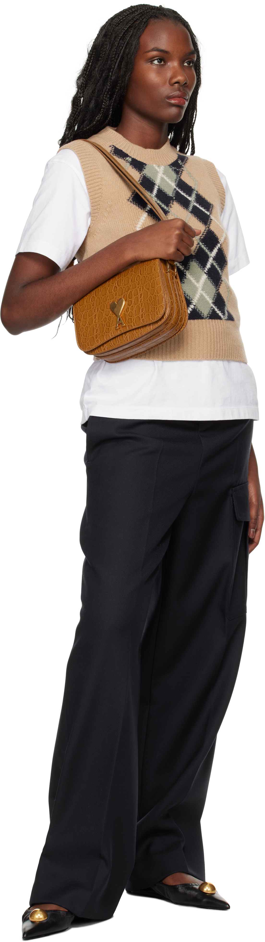 Ami Alexandre Mattiussi Navy Straight Fit Trousers In Navy Blue/4011