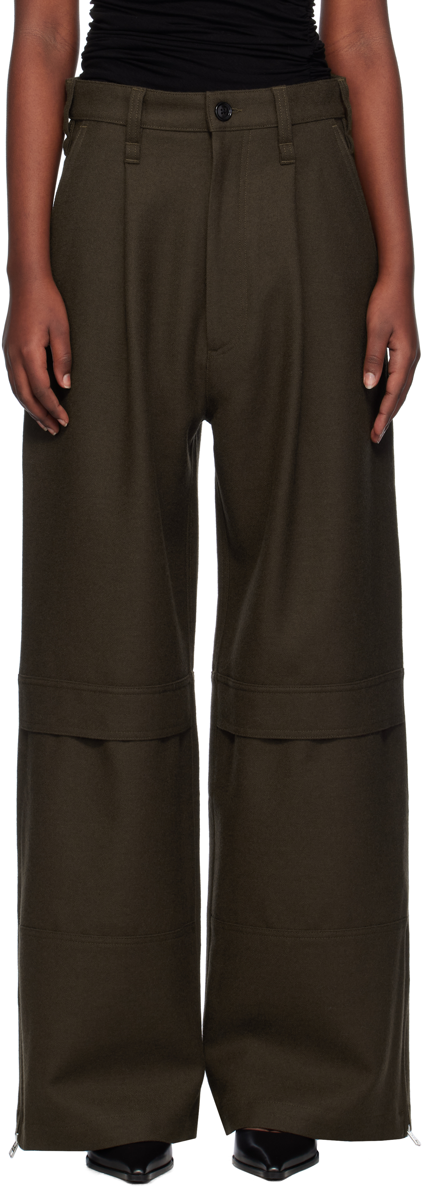 Brown Cargo Trousers