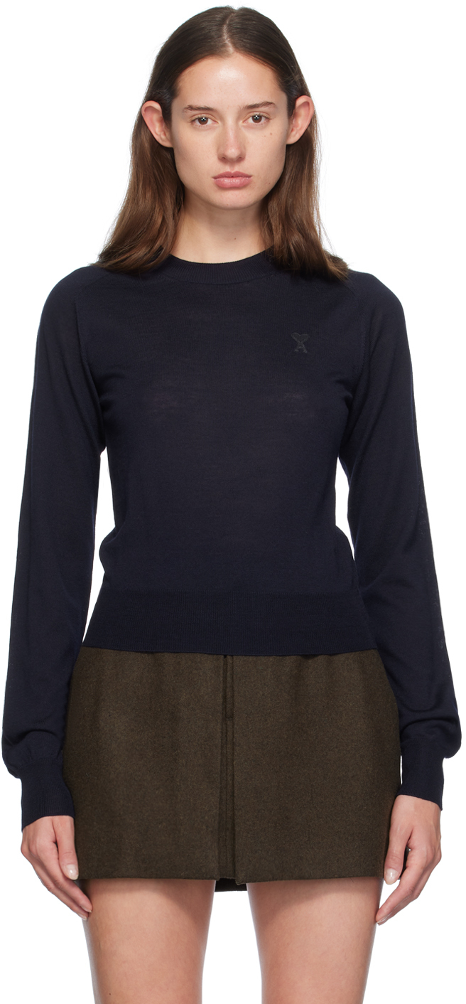 Navy Ami de Caur Sweater