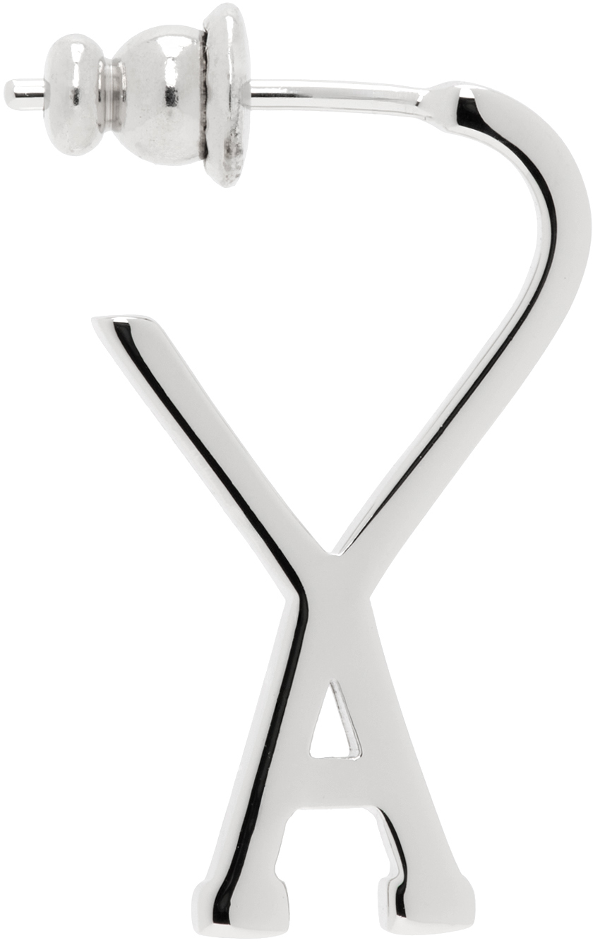 Silver Ami de Coeur Single Earring by AMI Paris on Sale