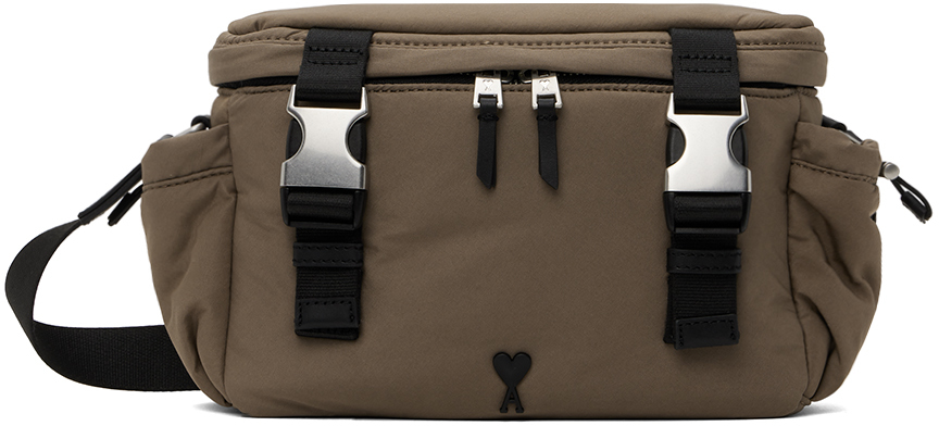 Taupe Ami De Coeur Messenger Bag