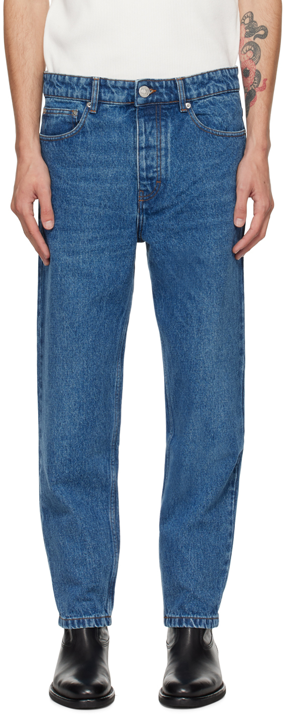 Blue Tapered Fit Jeans