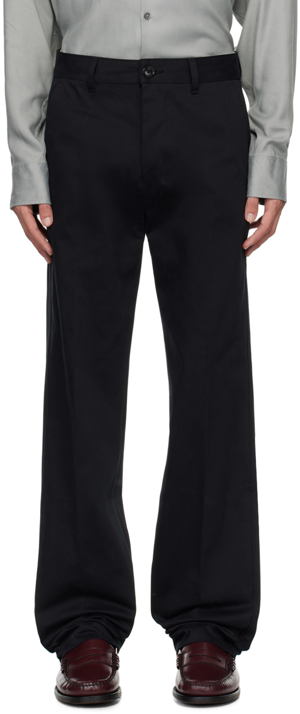 Black Straight Trousers