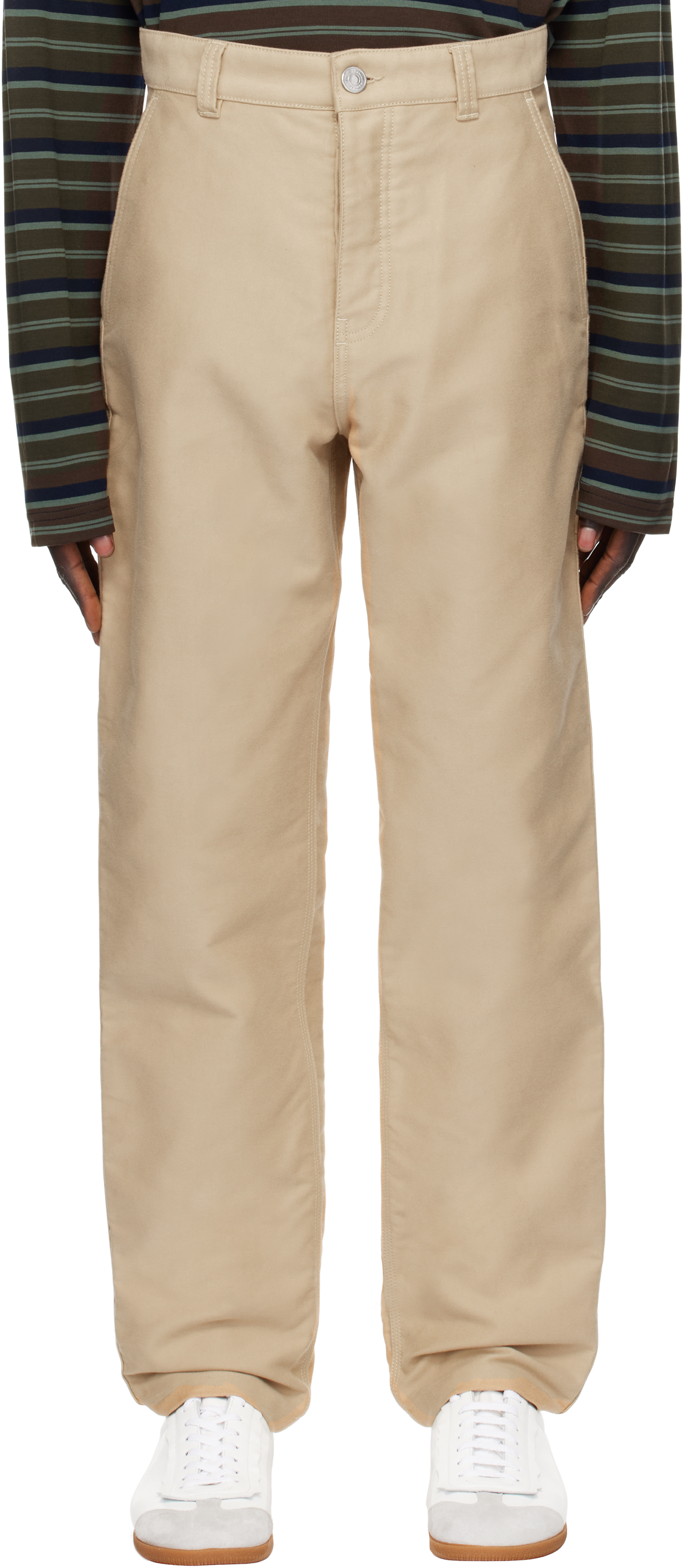 Beige Worker Trousers