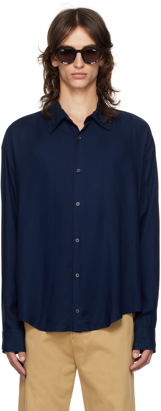 Navy Boxy Fit Shirt