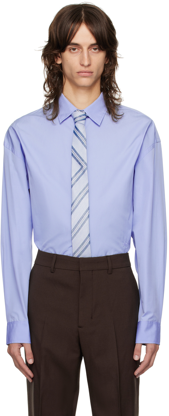 Blue Boxy Fit Shirt