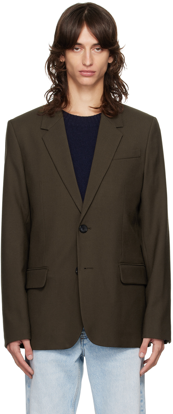 Brown Two Button Blazer