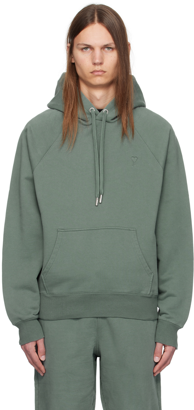 【関税込み】AMI Paris グリーン Ami de Coeur フーディ AMI Paris Ami De Coeur Hoodie | Green | FARFETCH