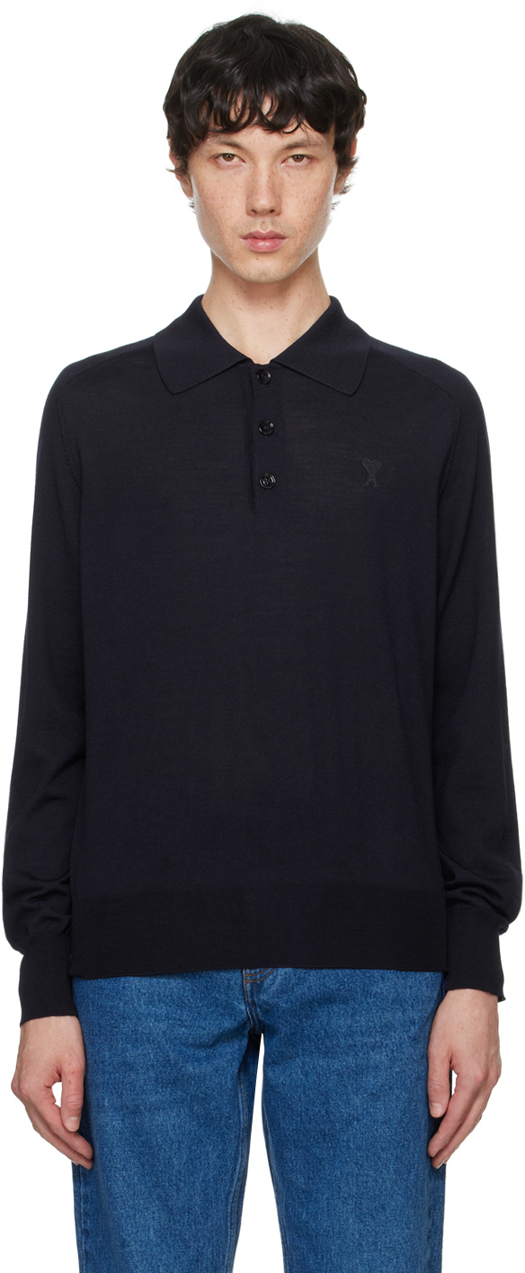 Navy Ami De Caur Polo