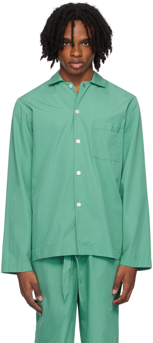Green Long Sleeve Pyjama Shirt