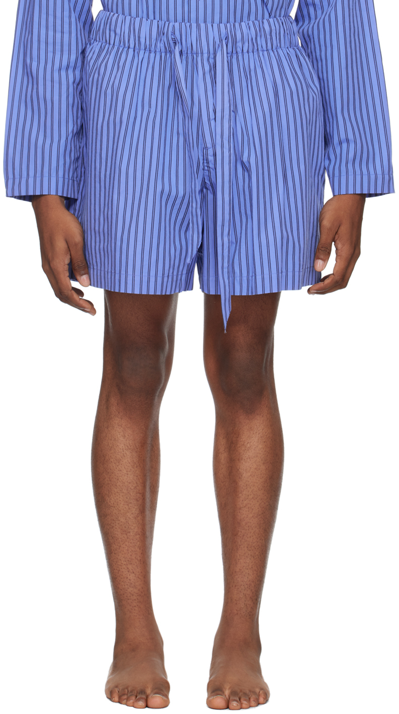 Blue Drawstring Pyjama Shorts