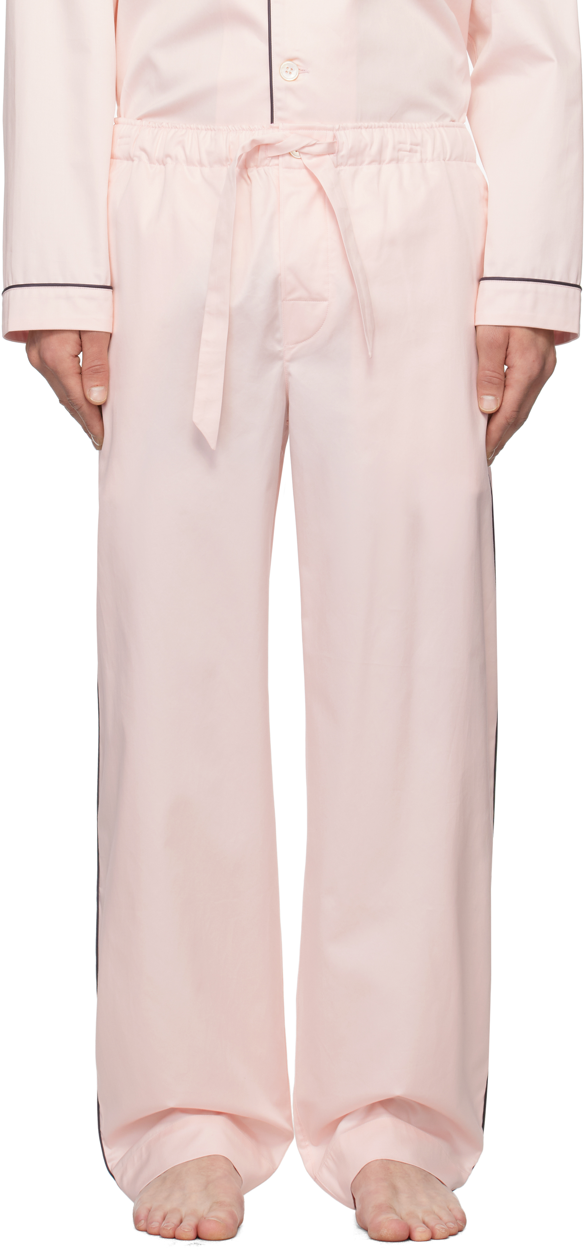 Pink Sateen Pyjama Pants