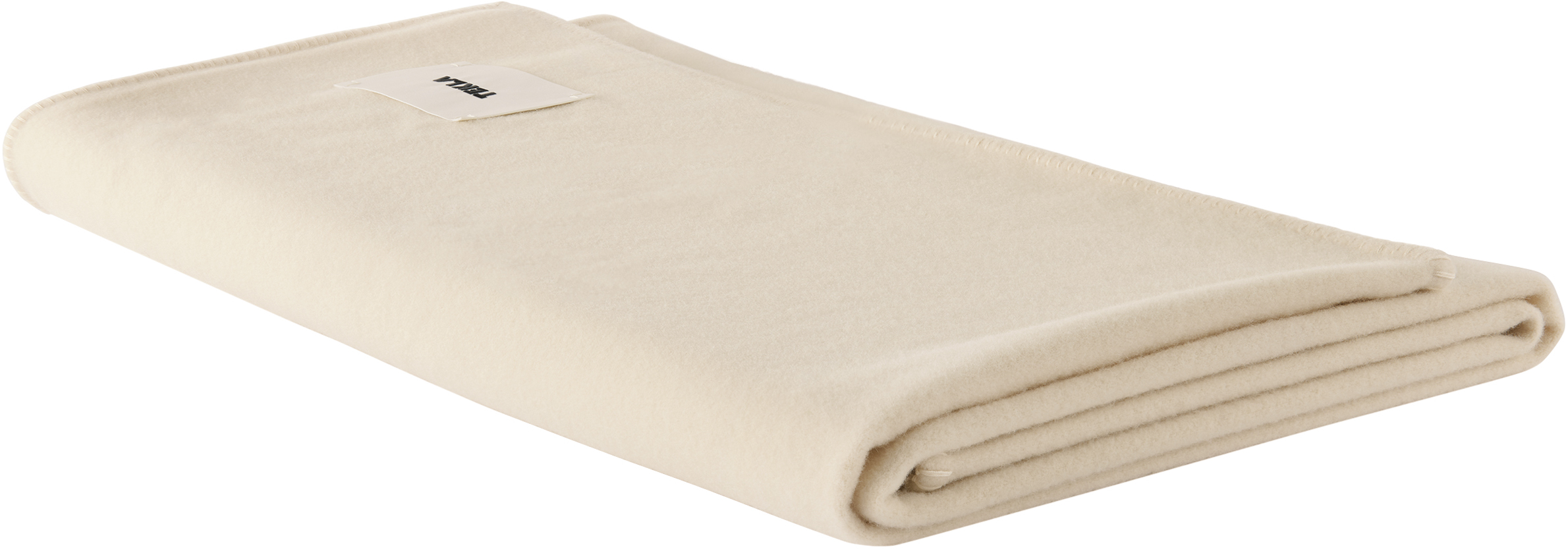 Tekla Off-white Lambswool Blanket In Snow Blanket