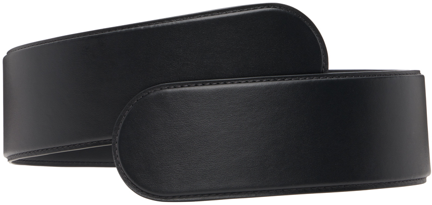 【関税&送料込】Alaia Flex Twist Smooth Leather Belt ALAÏA: Black Flex Twist Belt | SSENSE