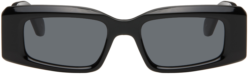 ALAÏA Black Rectangular Sunglasses