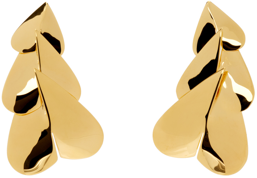 ALAÏA Gold 'Le Caur Long' Earrings