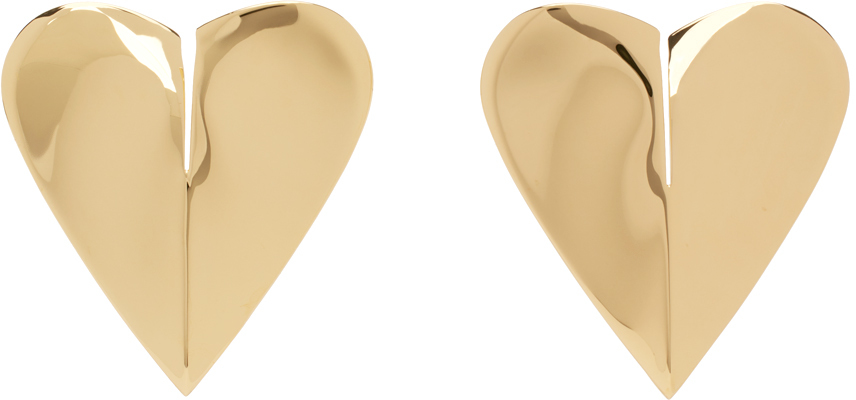 【関税込み】ALAIA ゴールド Le Coeur Torn ピアス Alaïa | Le Coeur torn earrings | Savannahs