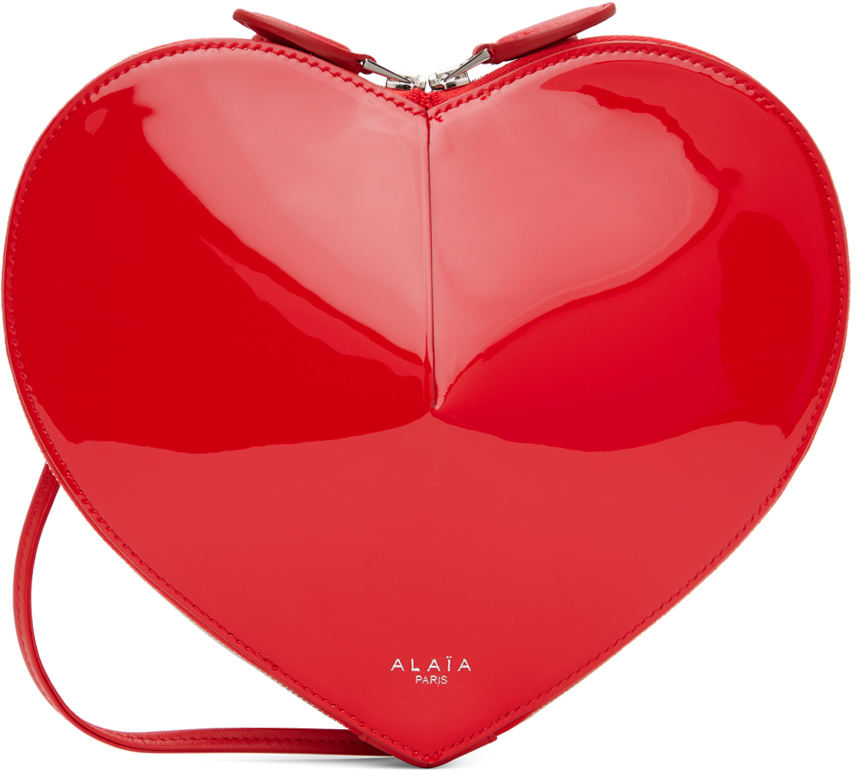 Shop Alaïa レッド Le Cœur バッグ In 384 - Rouge Vermillo