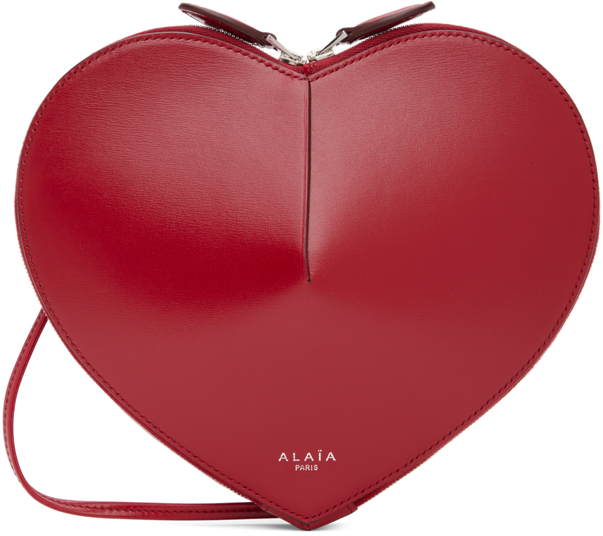 Shop Alaïa レッド Le Cœur バッグ In 331 - Laque