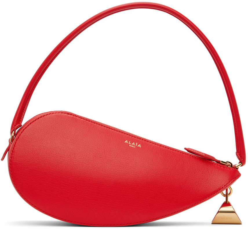 Shop Alaïa レッド Le Demi-cœur バッグ In 385 - Rouge Vif