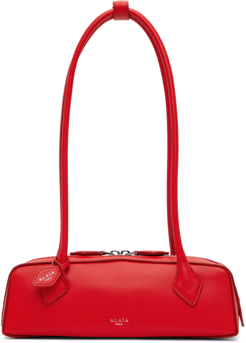 Shop Alaïa レッド スモール Le Teckel バッグ In 385 - Rouge Vif