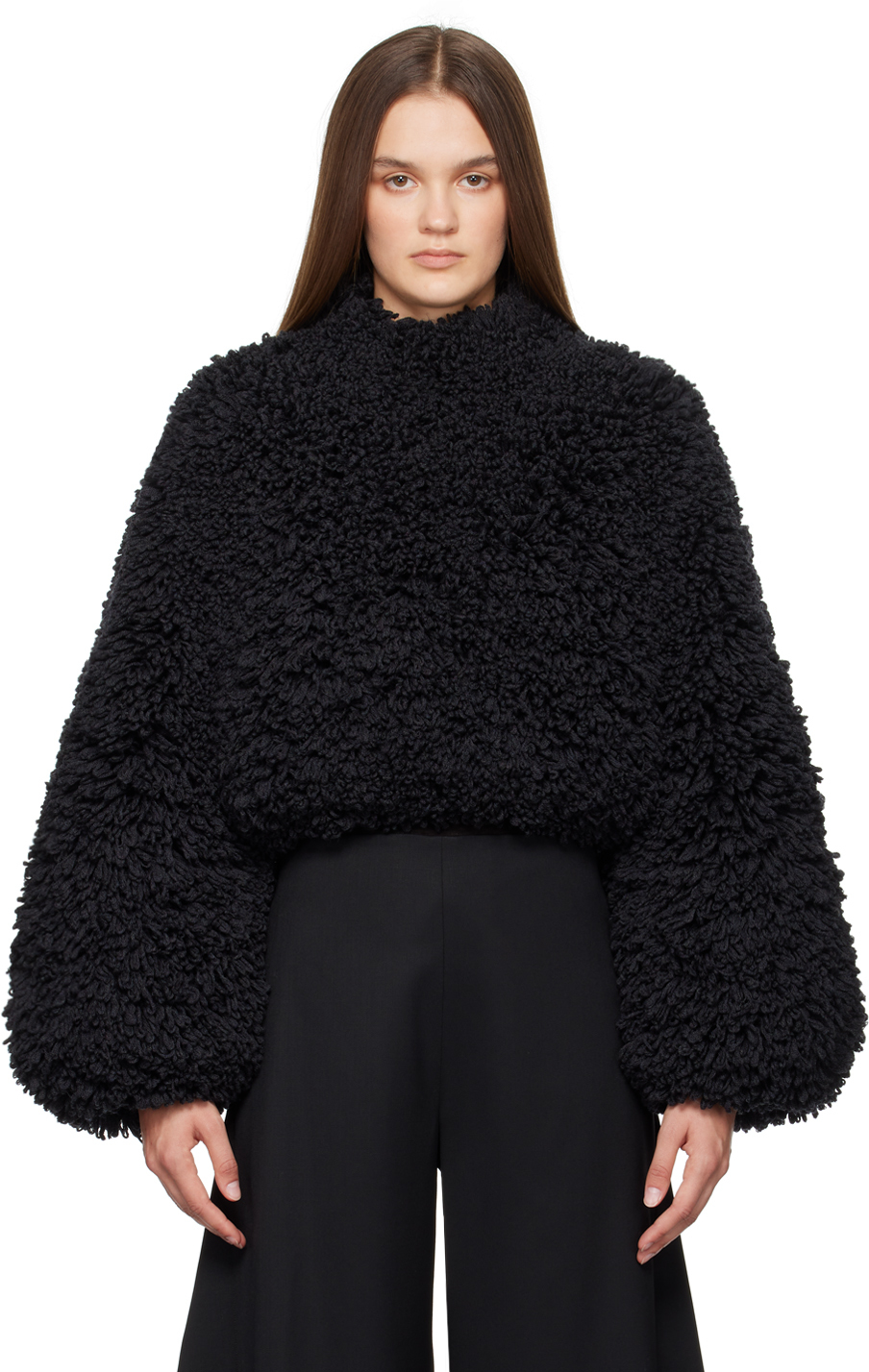 【関税込み】ALAIA ブラック ショートジャケット ALAÏA: ブラック ショートジャケット | SSENSE 日本