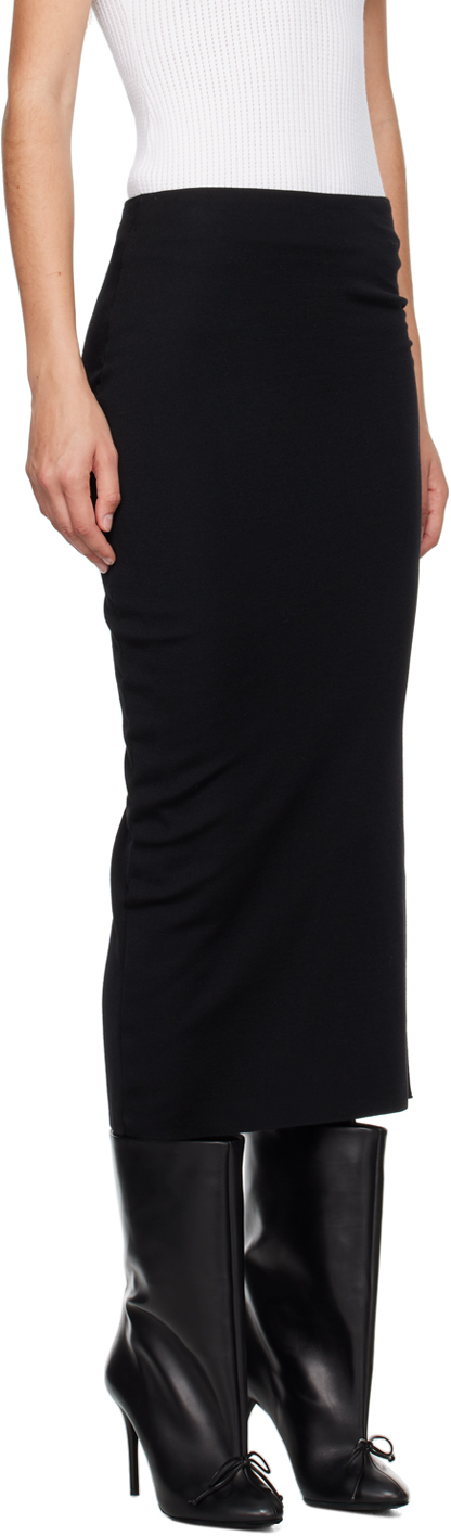 Alaïa Archetypes Layered Stretch-crepe Skinny Pants In 995 - Noir Alaia
