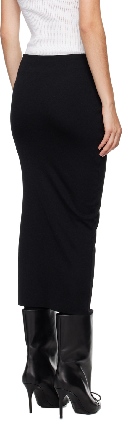 Alaïa Archetypes Layered Stretch-crepe Skinny Pants In 995 - Noir Alaia