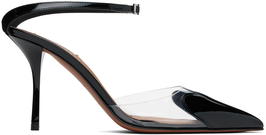 【関税込み】ALAIA ブラック Le Coeur 90 ヒール Alaïa | Le Coeur 90 leopard mule pumps | Savannahs