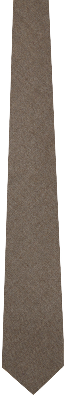 Beige Super Light Wool Tie