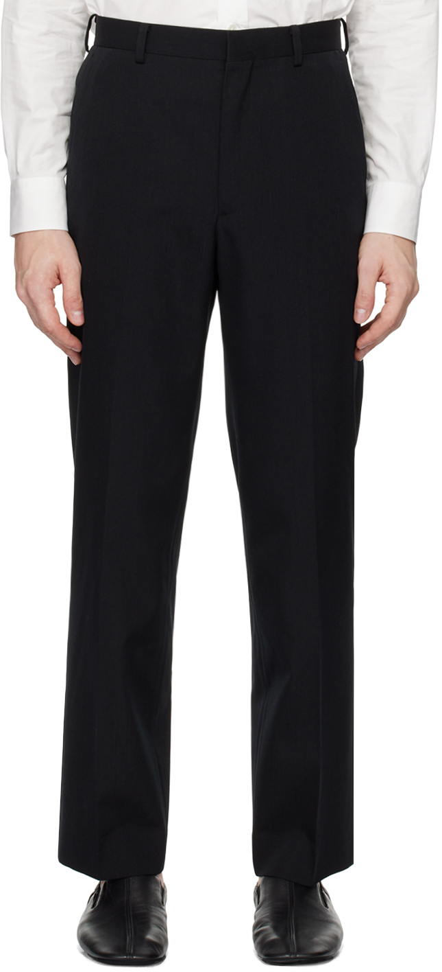 Black Light Wool Max Gabardine Trousers