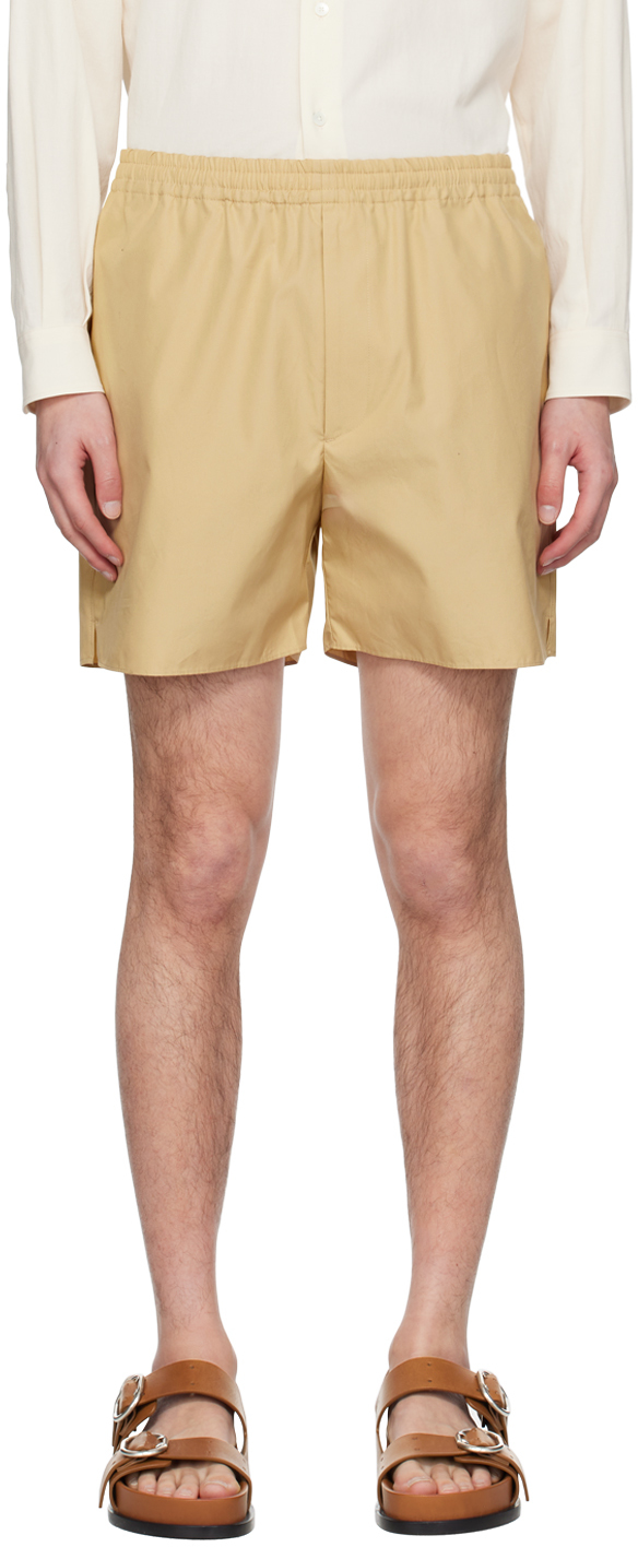 Beige Vent Shorts