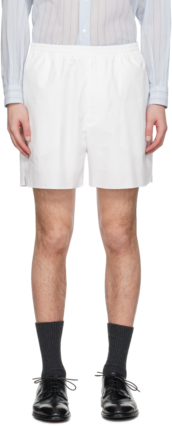 White Vent Shorts