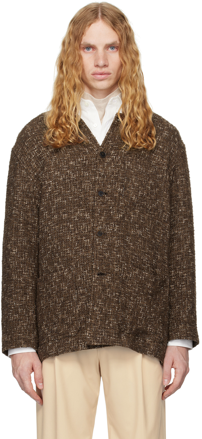 Brown Homespun Tweed Blazer