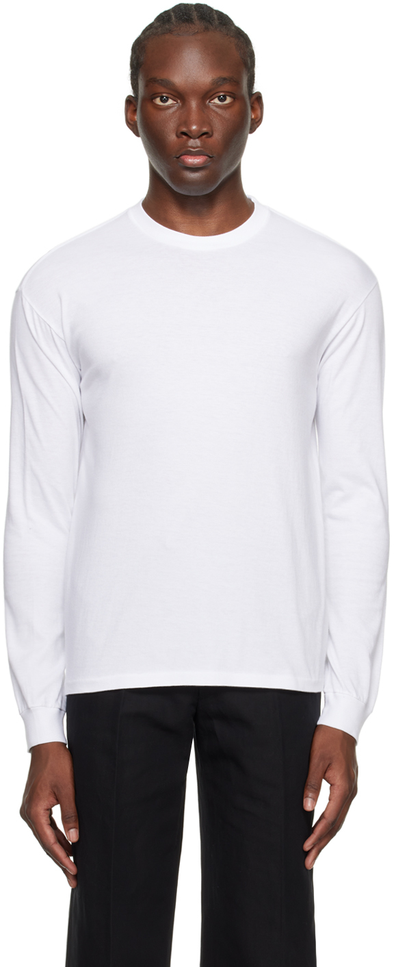 White Seamless Long Sleeve T-Shirt